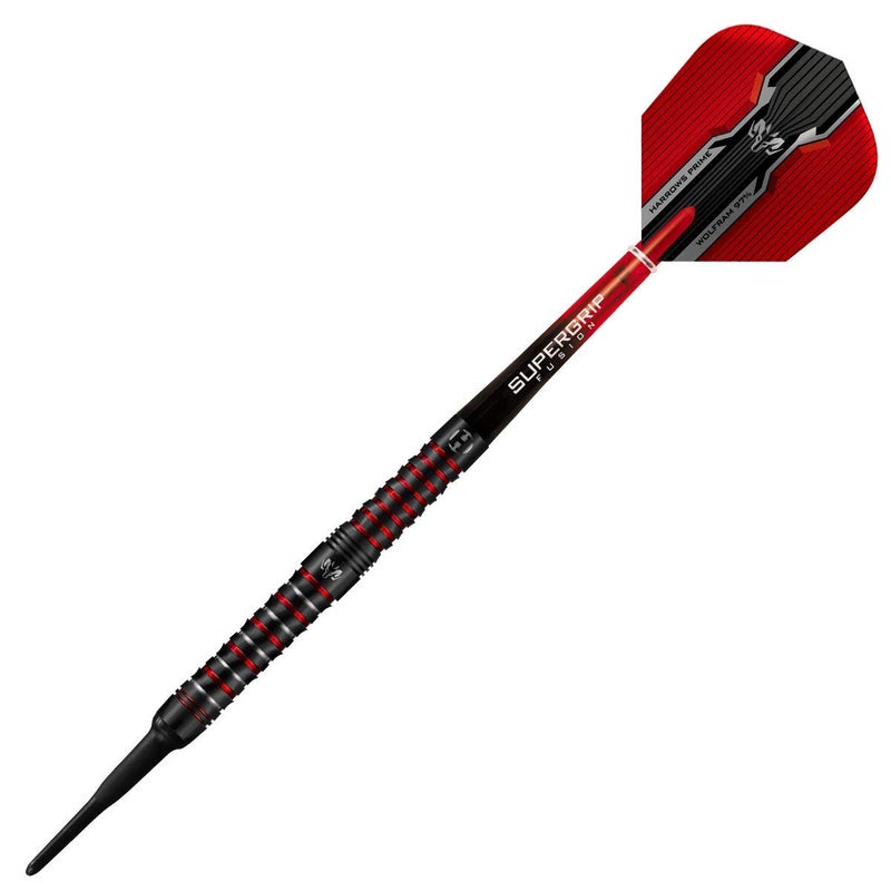 Harrows Wolfram Infinity 97% Tungsten Soft Tip Darts Set | 18g and 20g | Includes Supergrip Fusion Shafts and 100 Micron Prime Flights (18g) - Image 4